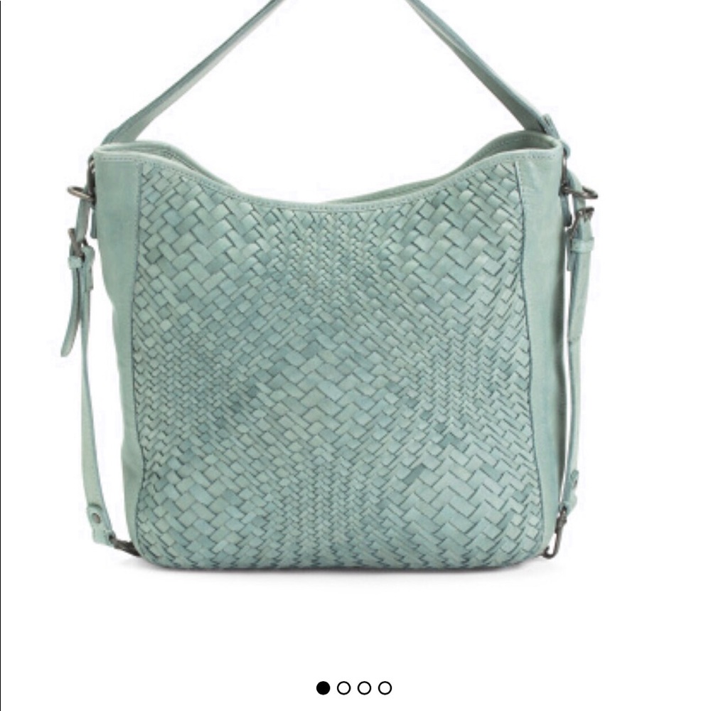 Leather Soft Wash Waive Hobo Bag
